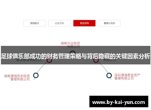 足球俱乐部成功的财务管理策略与背后隐藏的关键因素分析